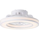 Brilliant Mondello Ceiling Fan Plastic White 23W 3100lm - 827-865 CCT | 420mm - Remote Control Dimmable